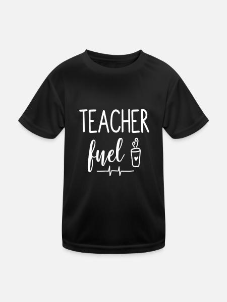 Coffee Gift Education School Proverbs Teacher Training - Kids Functional T-Shirt - black - Front