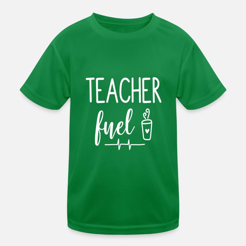 Kaffee Geschenk Bildung Schule Sprüche Lehramt Kinder Funktions-T-Shirt