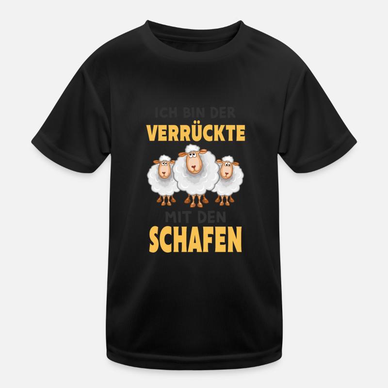 Schaf Kinder Funktions-T-Shirt