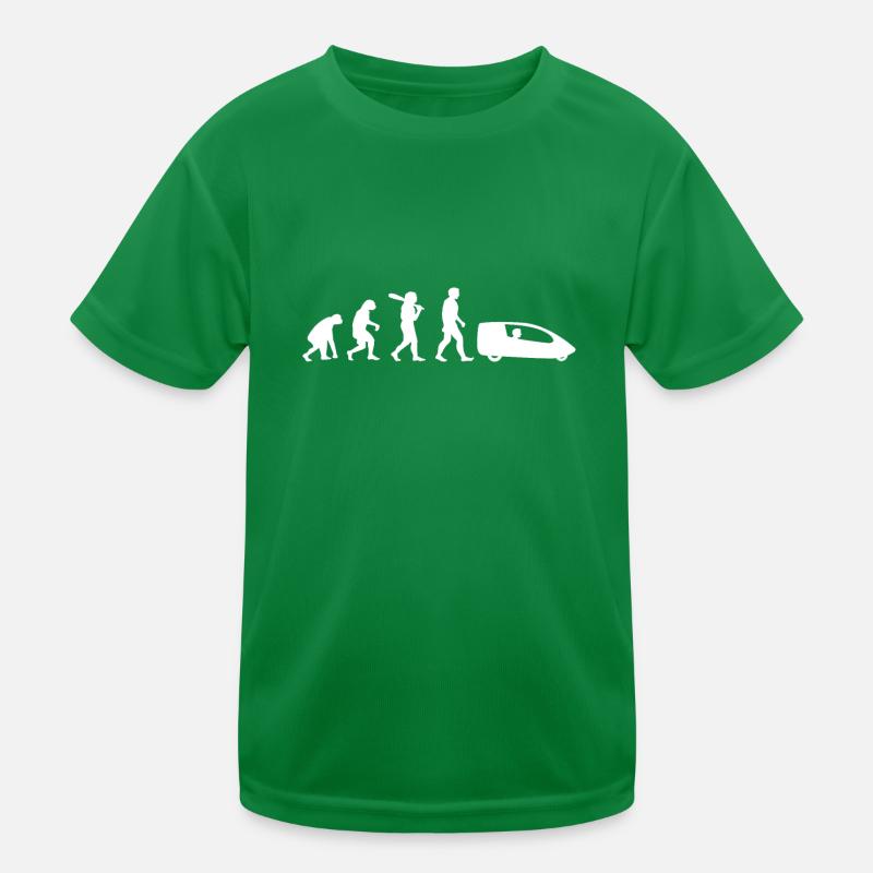 Velomobil Evolution Lustig Velomobilist Liegerad Kinder Funktions-T-Shirt