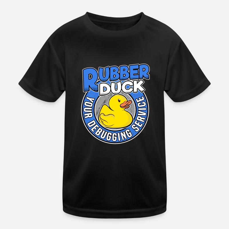 Programmierer Ente Programmieren Debugging Lustig Kinder Funktions-T-Shirt