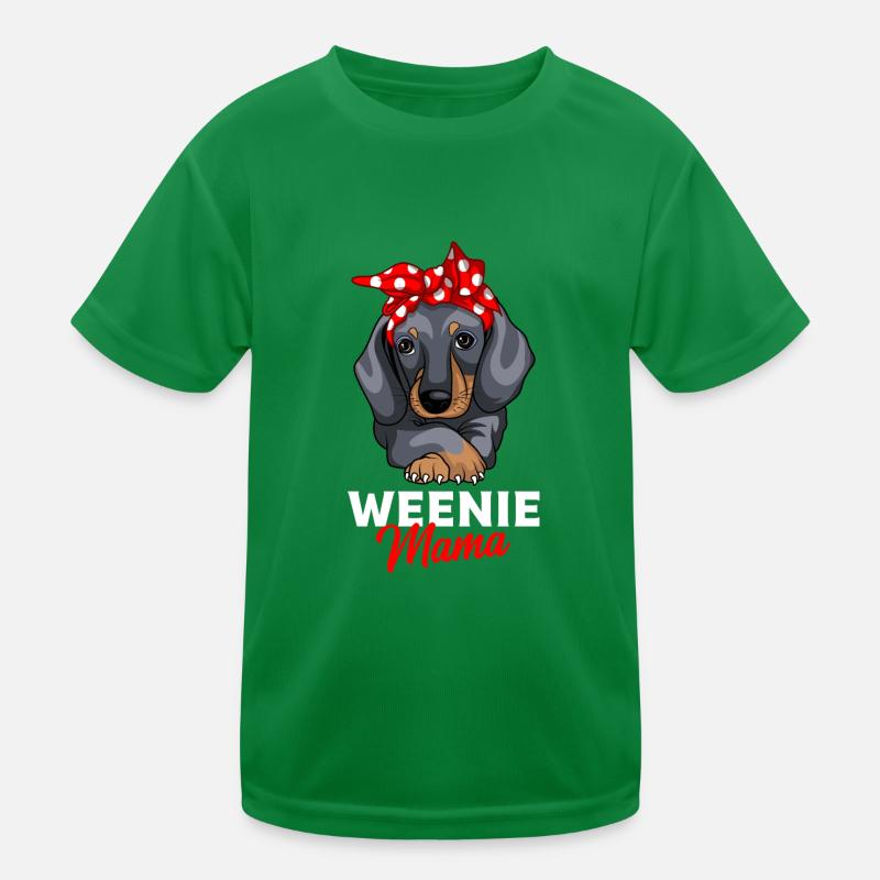 Dachshund mom dog design gift Kids Functional T-Shirt