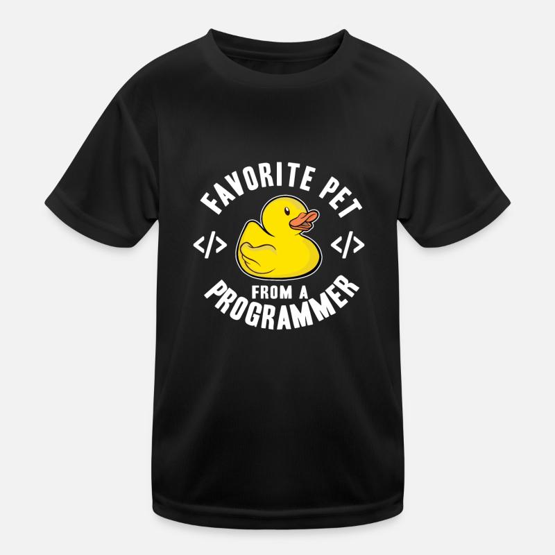 Programmierer Ente Programmieren Debugging Lustig Kinder Funktions-T-Shirt