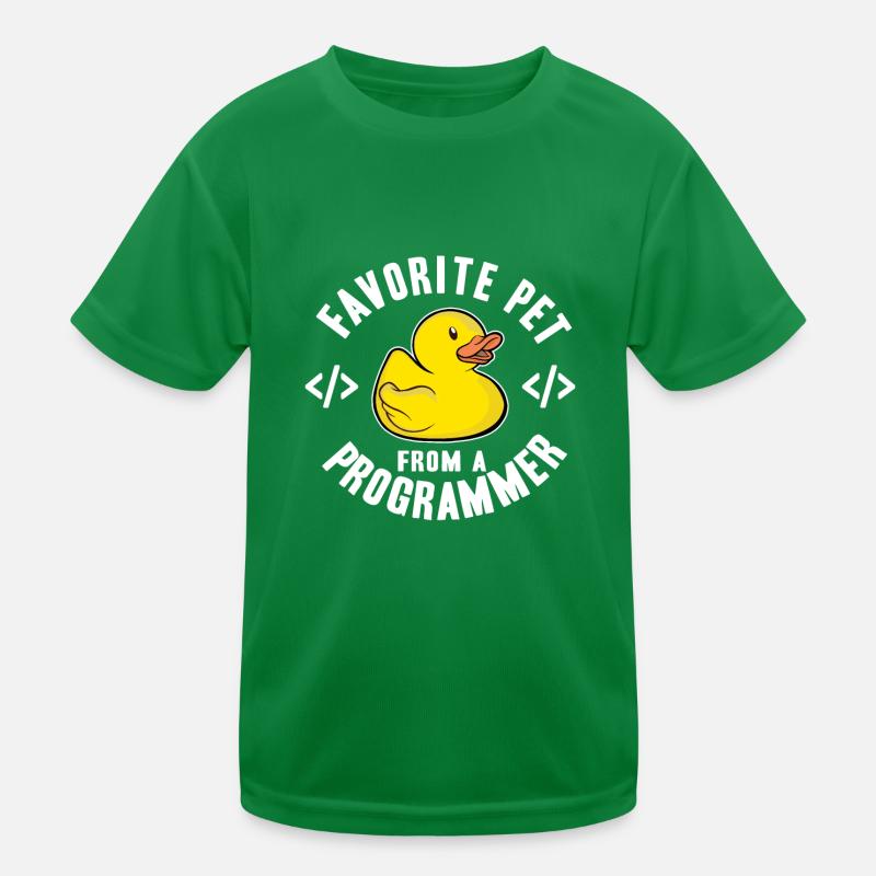 Programmeurs Canard Programmation Debugging Drôle T-shirt sport Enfant
