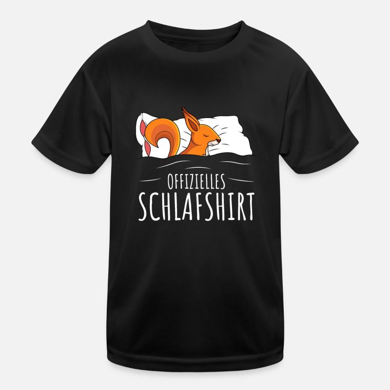 Offizielles Schlafshirt Eichhörnchen Geschenk Kinder Funktions-T-Shirt
