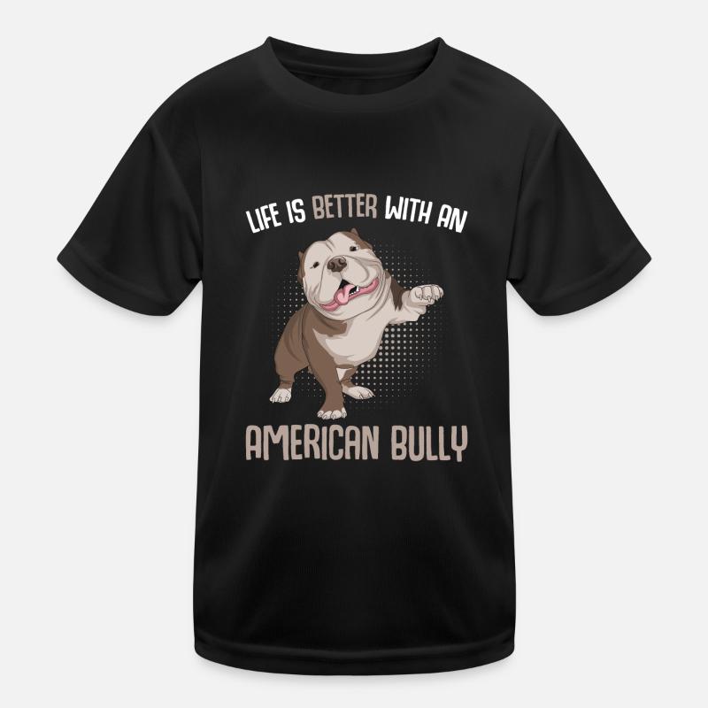 American Bully Hundehalter Geschenk Kinder Funktions-T-Shirt