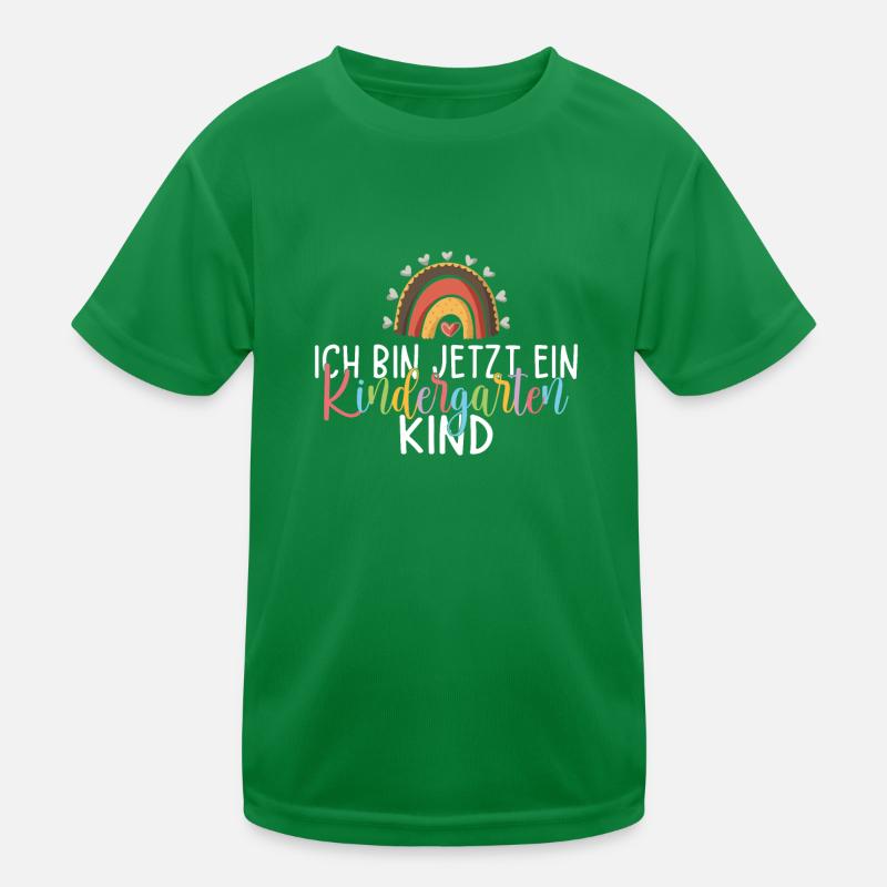 Kindergarten Kita Kind Beginn Spruch Idee Geschenk Kinder Funktions-T-Shirt