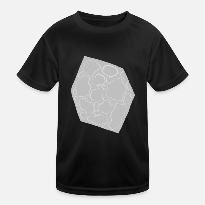 cubic moon - Kids Functional T-Shirt - black