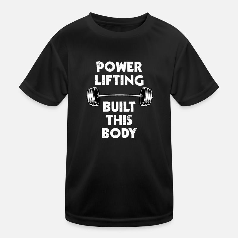 Powerlifting T-shirt sport Enfant