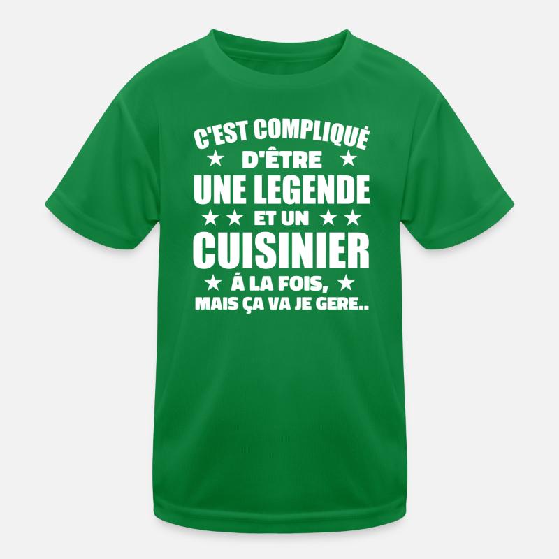 Legend & Cook Cook Geschenkidee Kinder Funktions-T-Shirt