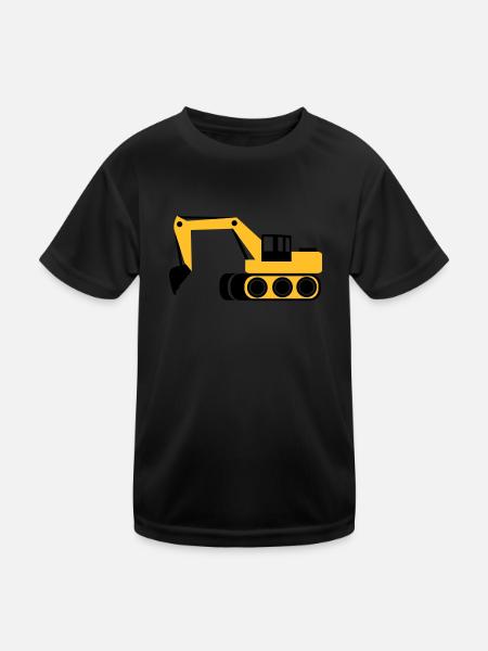 Digger - Kids Functional T-Shirt - black