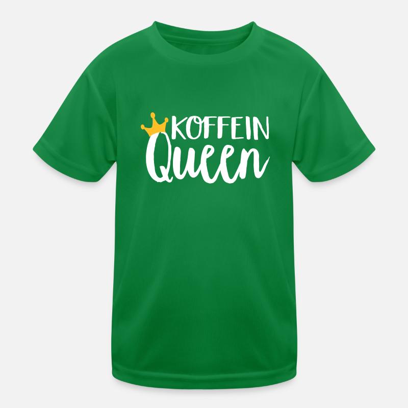 Koffein Queen Kinder Funktions-T-Shirt