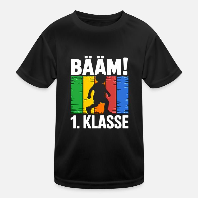 1st class Bääm - Kids Functional T-Shirt - black