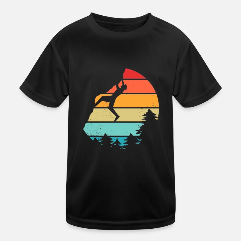 Climbing Bouldering Kids Functional T-Shirt