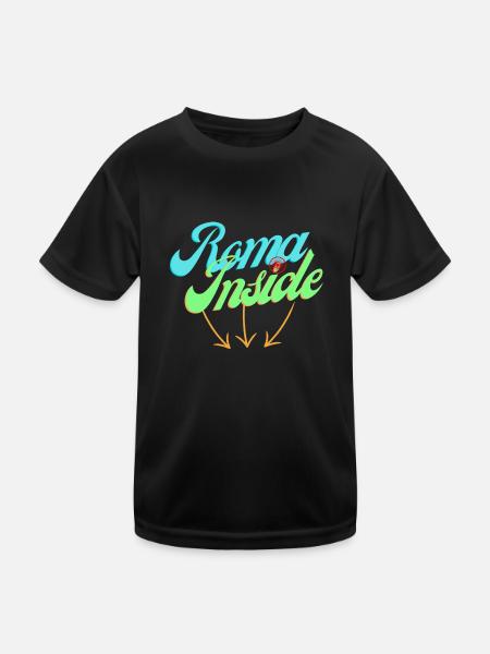 Rome Inside - Kids Functional T-Shirt - black - Front