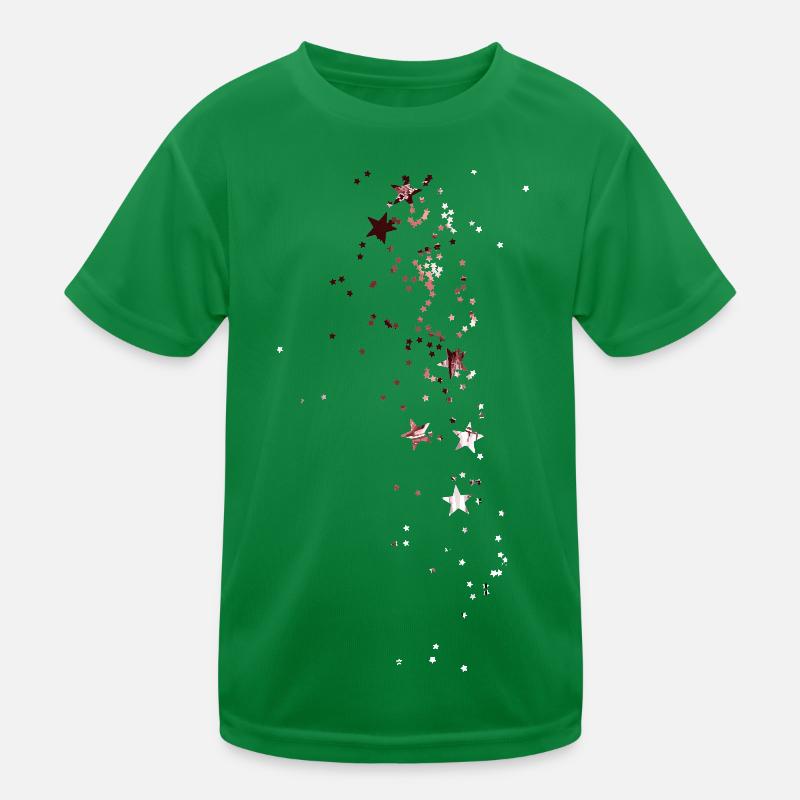 étoiles,blanc,illustration,étoile,brun T-shirt sport Enfant