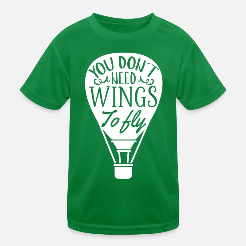 Heißluftballon Sprüche | Luftfahrt Hobby Geschenk Kinder Funktions-T-Shirt