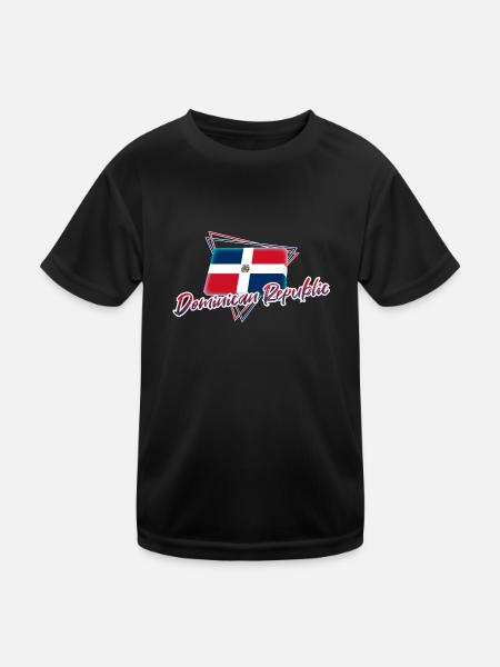 Dominican Republic - Kids Functional T-Shirt - black - Front