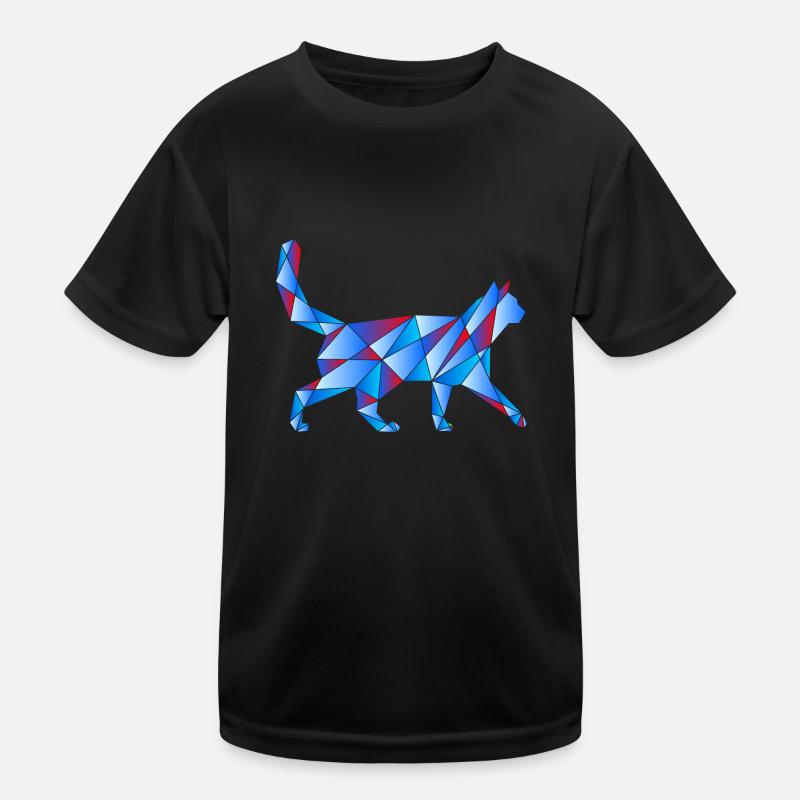 Blue cat Kids Functional T-Shirt