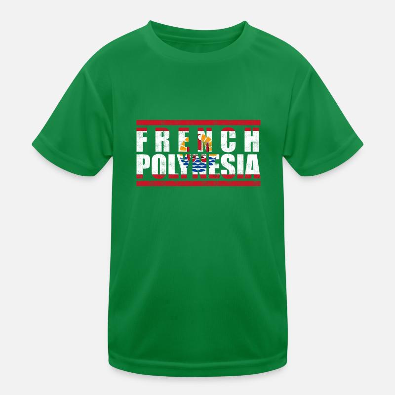 French Polynesia Kids Functional T-Shirt