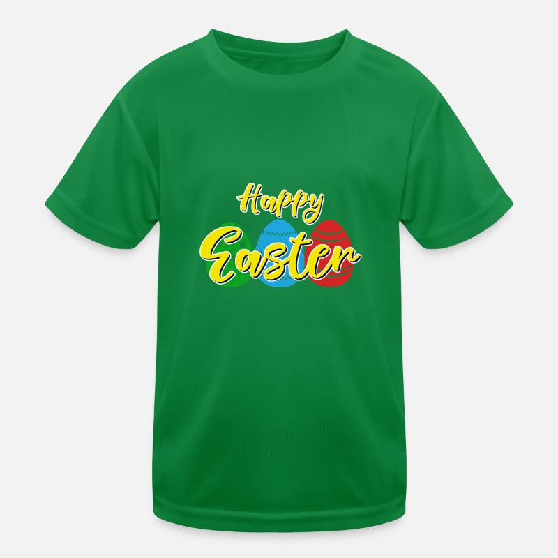 Happy Easter - Easter bunny Easter eggs celebration gift Kids Functional T-Shirt
