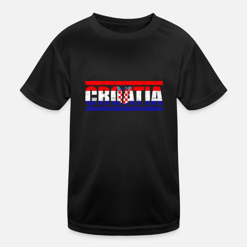 Croatia Kids Functional T-Shirt