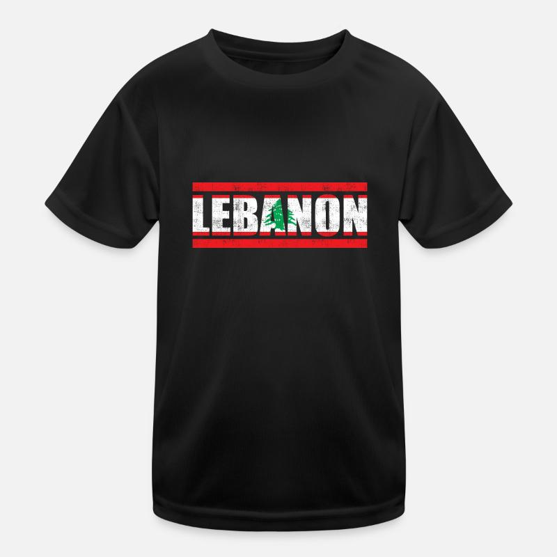 Libanon Kinder Funktions-T-Shirt