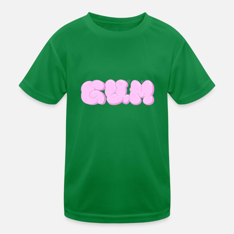 Gumzauber: Chewing Gum Lettering Kids Functional T-Shirt