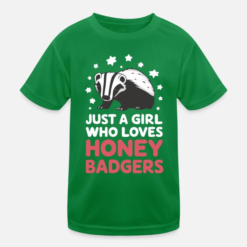 Dachs Honigdachs Tier Kinder Funktions-T-Shirt