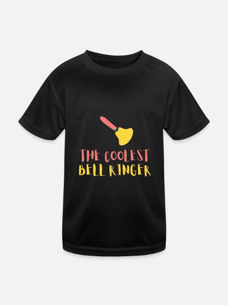 The Coolest Bell Ringer - Kids Functional T-Shirt - black - Front