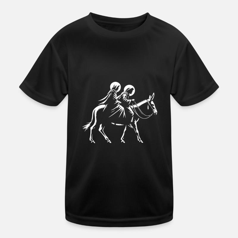 Joseph et Marie - le couple sacré à Bethléem T-shirt sport Enfant