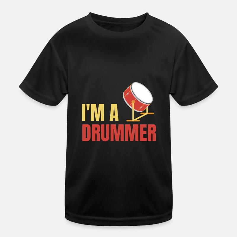 I'm a Drummer Kids Functional T-Shirt