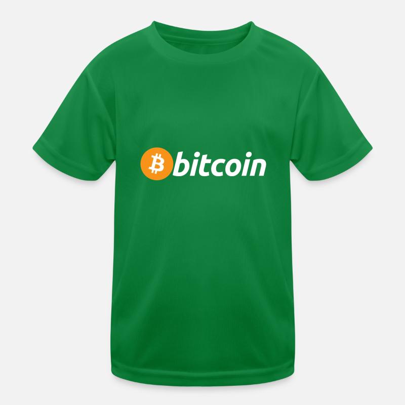 Bitcoin Logo weiß mit großem B (Official) Kinder Funktions-T-Shirt