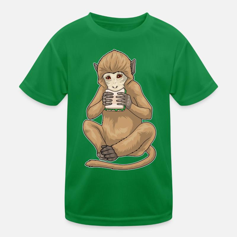 Affe Sandwich Kinder Funktions-T-Shirt