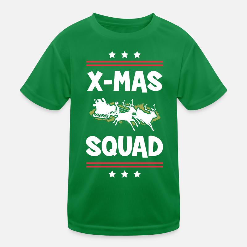 X-Mas Squad Kinder Funktions-T-Shirt