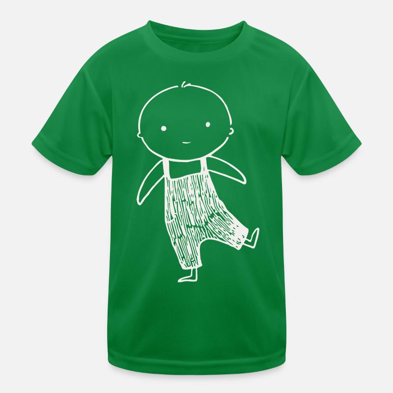 Tiny Doodle in Overalls Kinder Funktions-T-Shirt