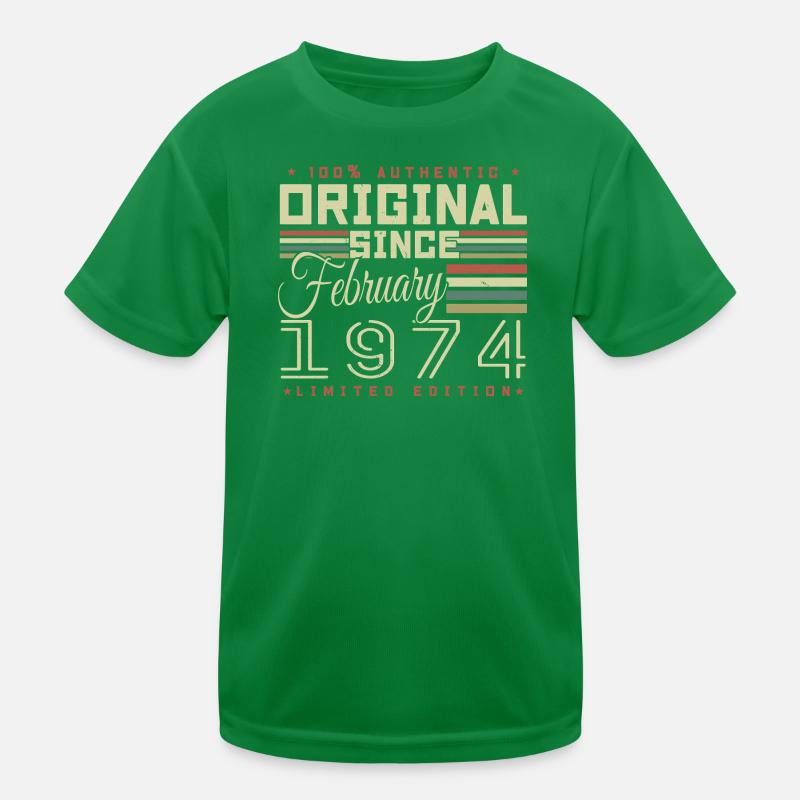 Awesome since February 1974 Kids Functional T-Shirt