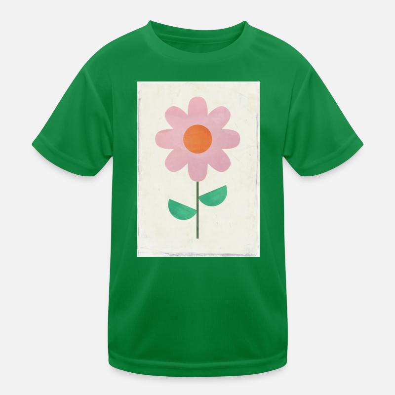 Blume Kinder Funktions-T-Shirt
