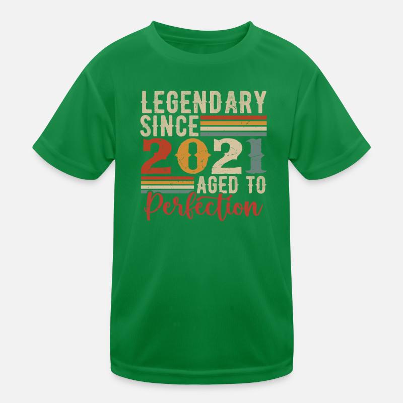 Legendary Since 2021 Birthday Gift 2021 Kids Functional T-Shirt