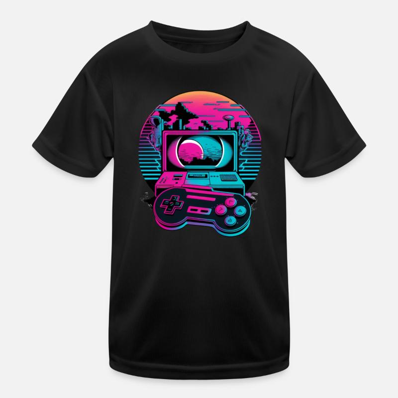 Konsole Controller Gaming Kinder Funktions-T-Shirt