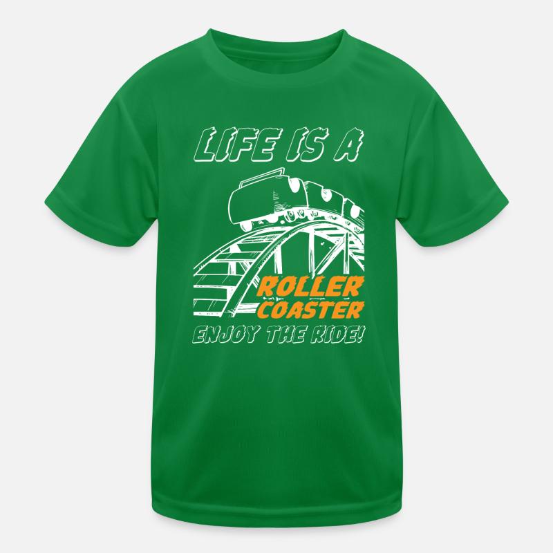 Life is a Roller Coaster Kinder Funktions-T-Shirt