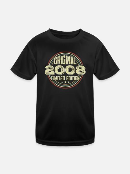 2008 Fêtes D’anniversaire, Un Millésime Légendaire - T-shirt sport Enfant - noir - Devant