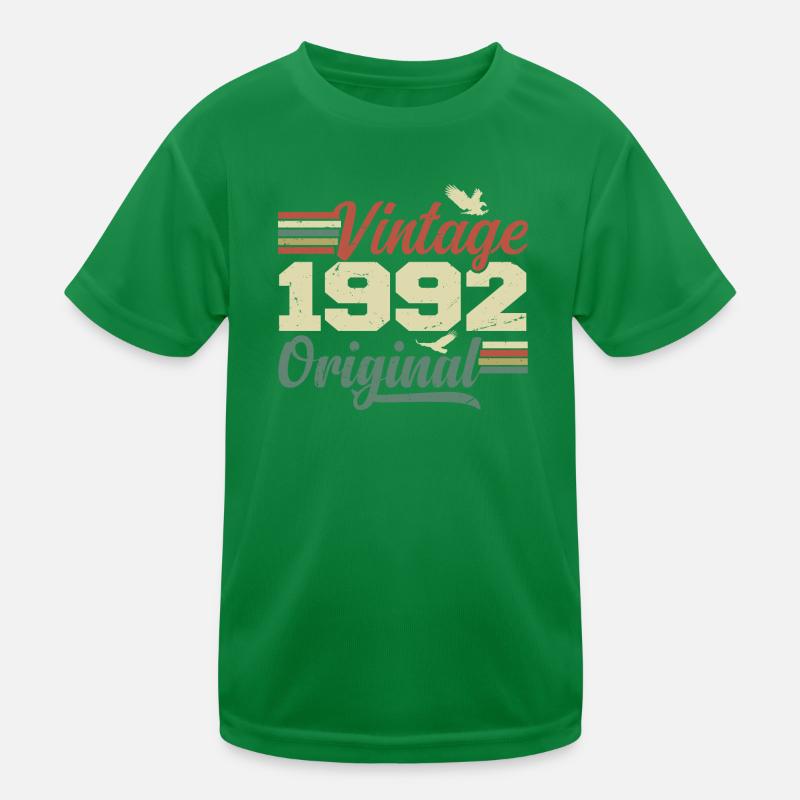 Vintage 1992 Retro Jubiläumsgeschenk Kinder Funktions-T-Shirt