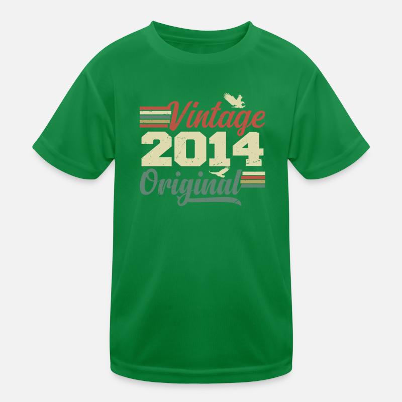 Vintage 2014 Retro Anniversary Gift Kids Functional T-Shirt