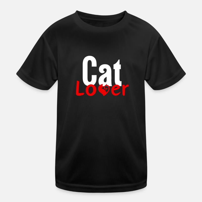 Katzenliebe Kinder Funktions-T-Shirt