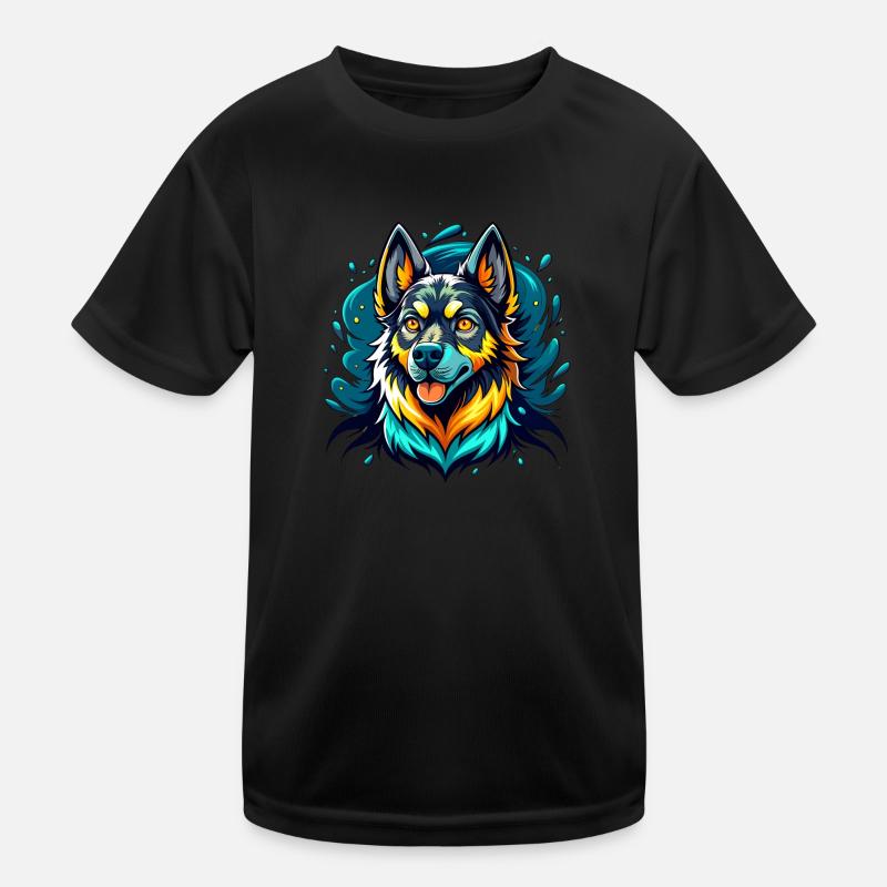 German Shepherd Kinder Funktions-T-Shirt