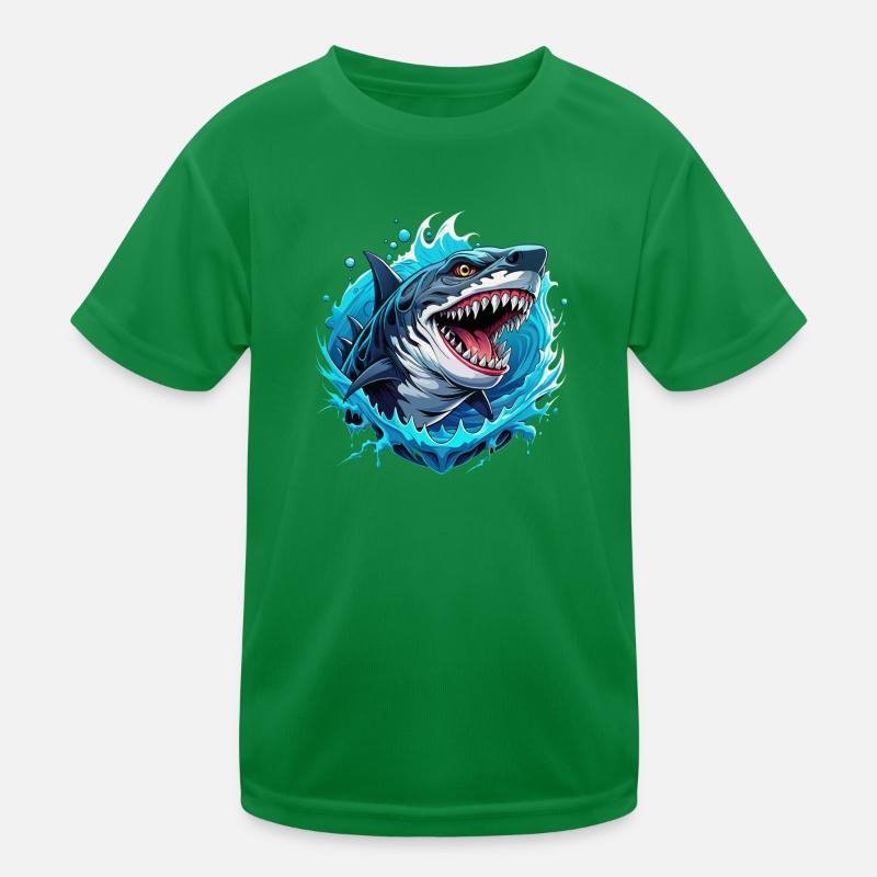 megalodon Kids Functional T-Shirt