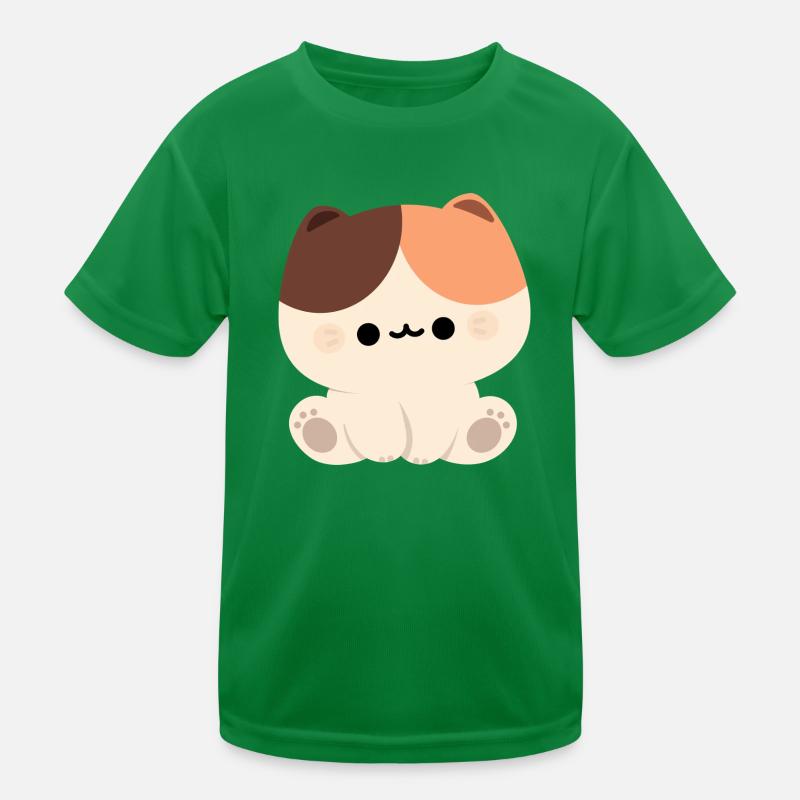 Chat Tortie mignon T-shirt sport Enfant