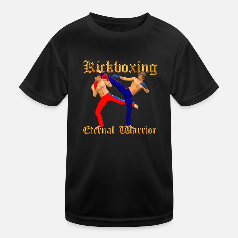 Kickbox-Krieger Kinder Funktions-T-Shirt