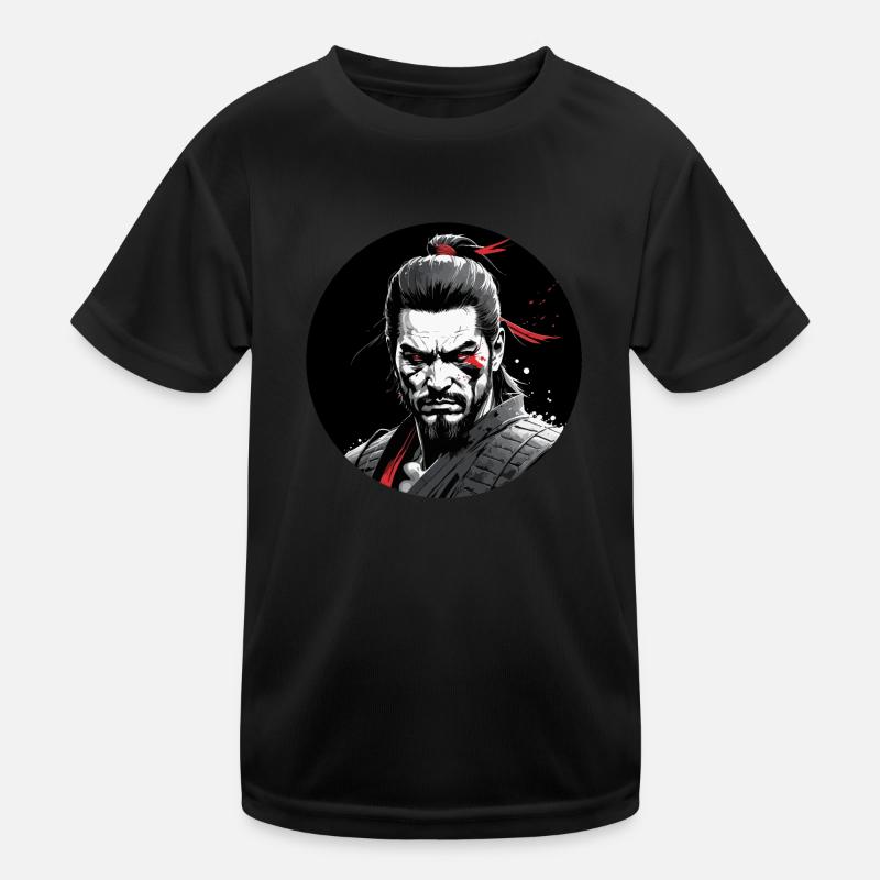 Wilde Samurai Kinder Funktions-T-Shirt
